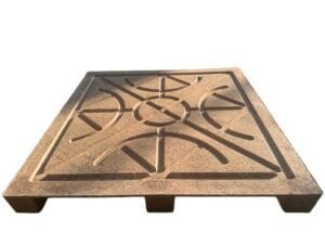 Flat Surface Presswood Pallet with 9 feet
