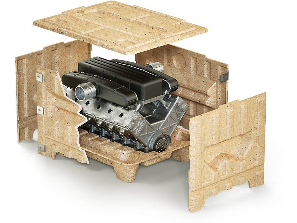 wooden cases made from waste wood