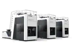 Plastic pallet molding machine