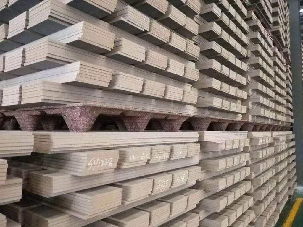 presswood pallet in warehouse