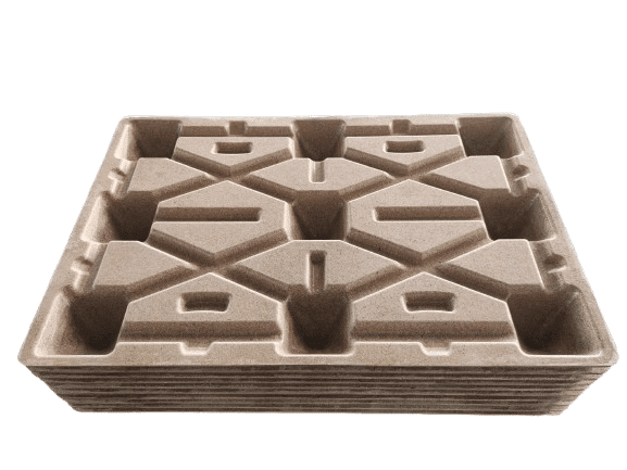 a stack of presswood pallet