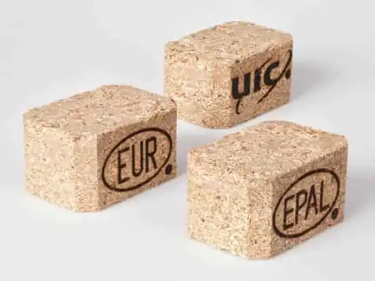 euro pallet chips blocks made from waste wood