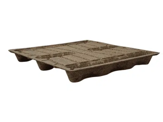 rackable presswood pallet made from wood chips