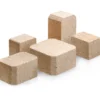 different sizes of sawdust chips blocks