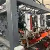 Horizontal pallet nailing machine for euro block pallet with 6 nail guns