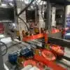 Horizontal pallet nailing machine for euro block pallet with 6 nail guns
