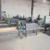 single head machine for euro pallet woodchips block
