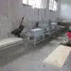 single head machine for euro pallet woodchips block