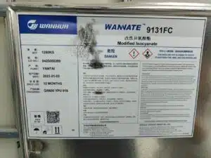 MDI GLUE TAG STICKED ON THE IBC