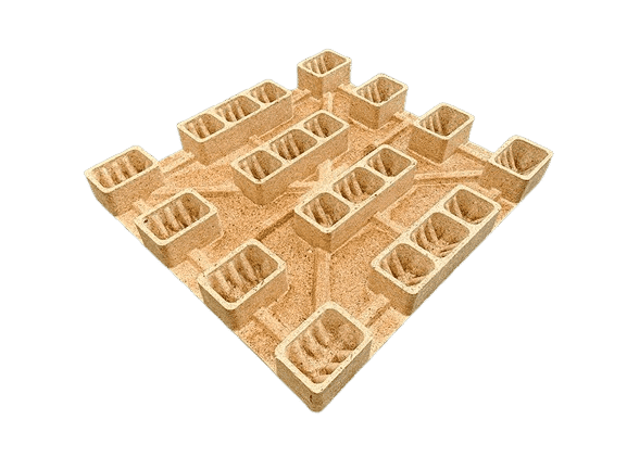 Flat Surface presswood pallet back side