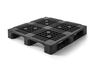 4 entries plastic pallet black color