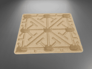 molded pallet made from rice husk