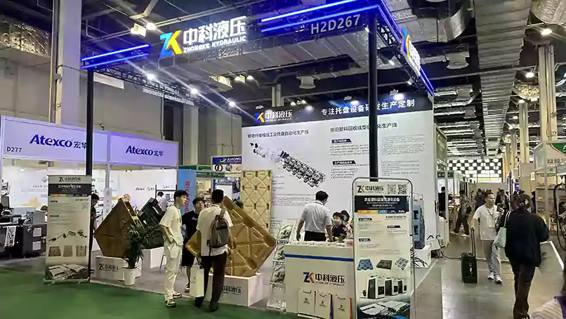 ZK Hydraulic team proudly participated in the Shanghai International Packaging & Transport Exhibition