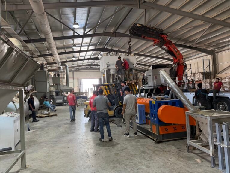 ZK Hydraulic On-Site in Jordan: Installation of Two Automated Recycled Plastic Pallet Production Lines Underway